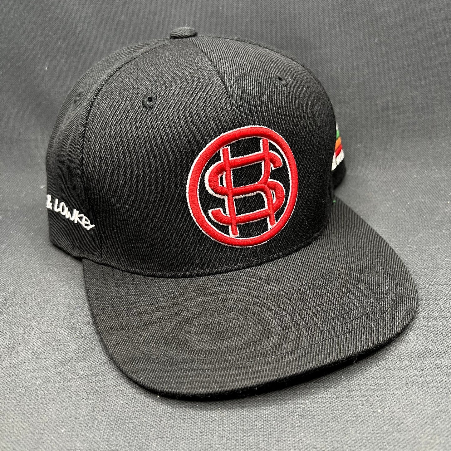 Paid & Lowkey The Steady Way Snapback Hat Black Yupoong Cap