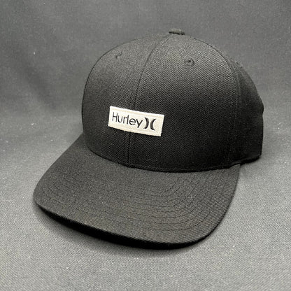 Hurley Black Snapback Hat Yupoong The Classics Surf Skate Streetwear