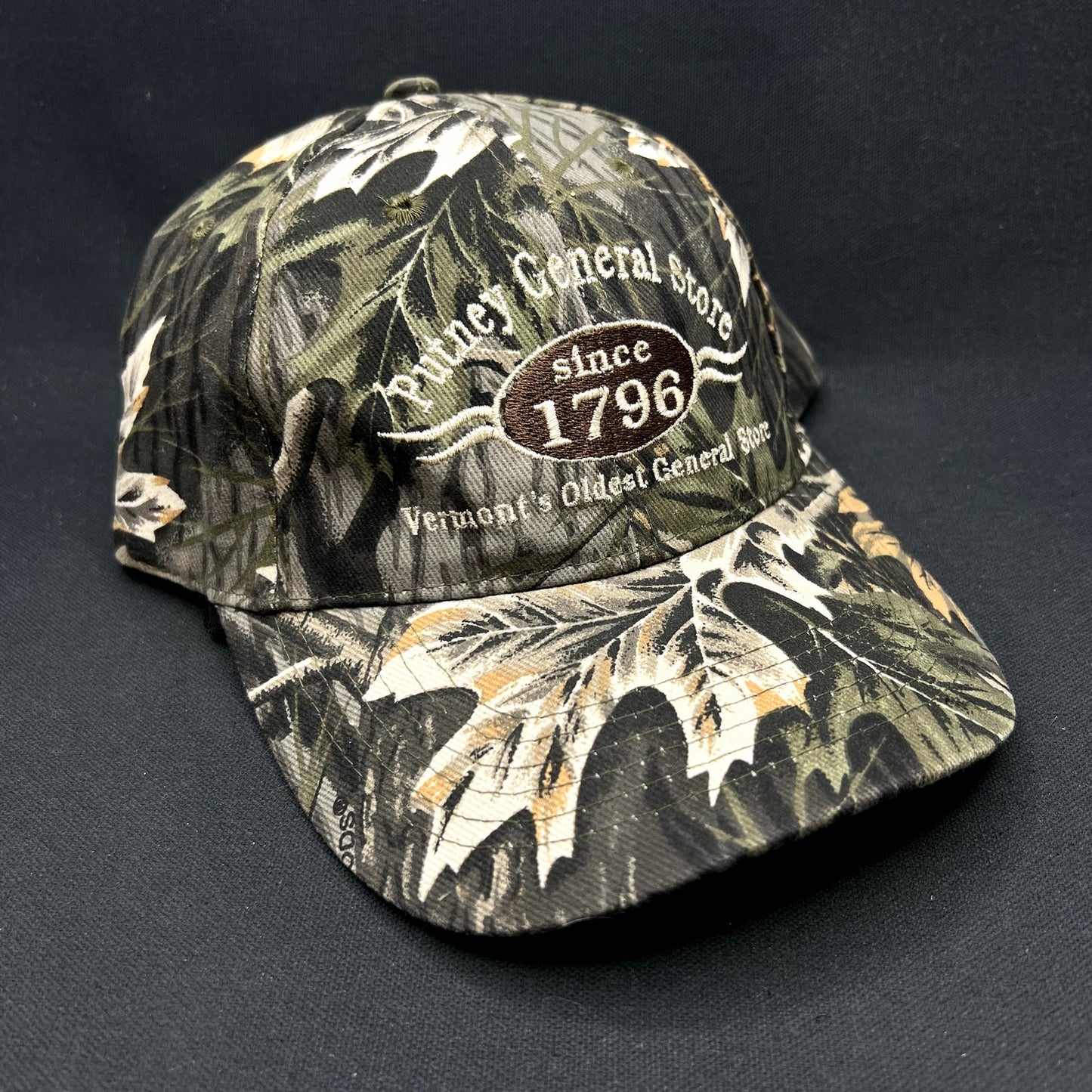 Putney General Store 1796 Vermont Camo Strapback Hat Daystone