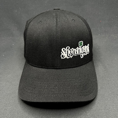 Shenanigans Irish Pub Flexfit Hat L/XL Black St. Patrick’s Day Cap