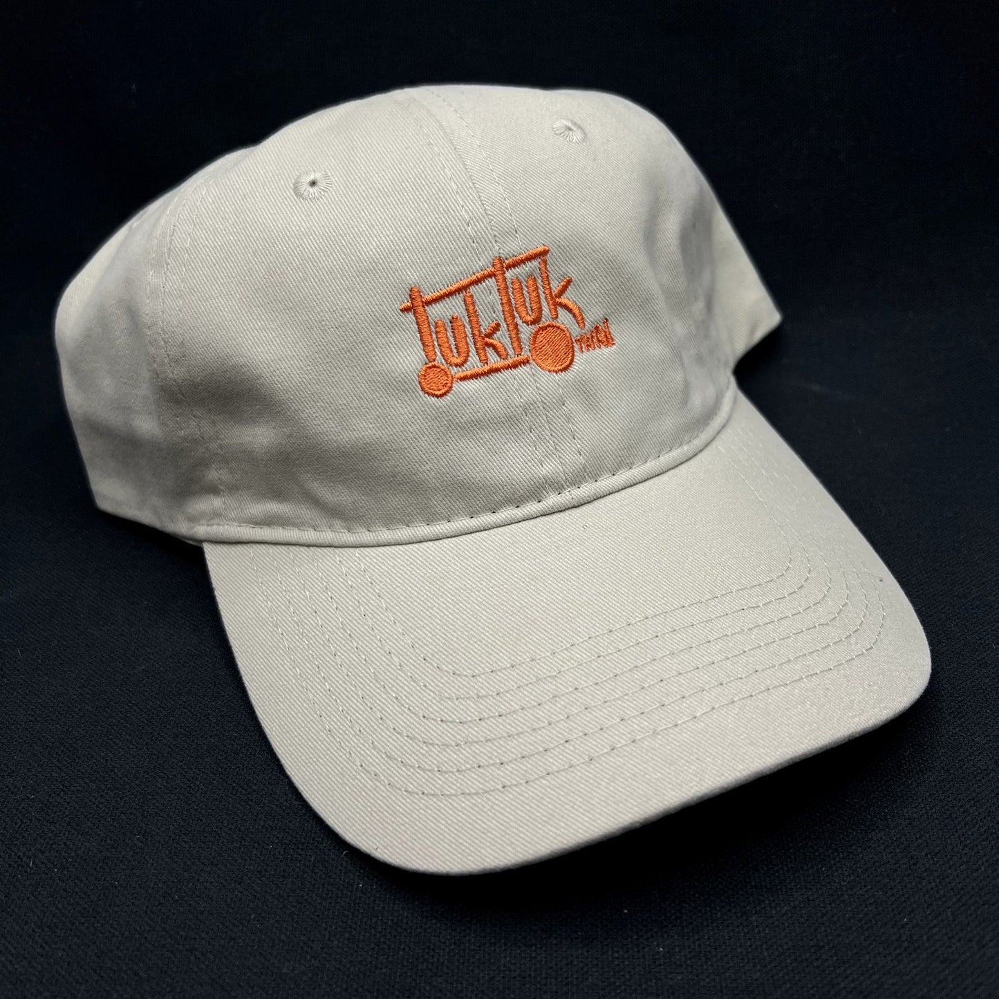Tuk Tuk Thai Restaurant Strapback Hat Beige Port & Company