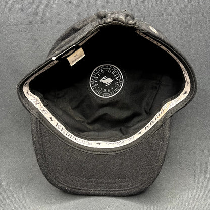 Peter Grimm Black Wool Blend Military Cadet Cap OS