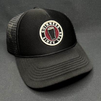 Guinness Lucky Brand Black Trucker SnapBack Beer Promo Hat