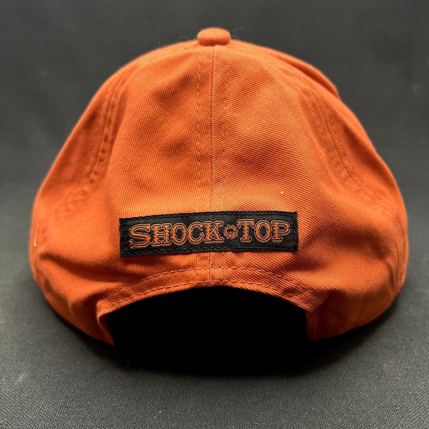 Shock Top Belgian White Beer Strapback Hat Orange Brewery Promo Adjustable Cap