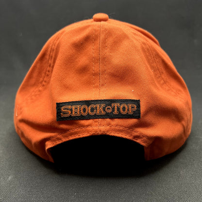 Shock Top Belgian White Beer Strapback Hat Orange Brewery Promo Adjustable Cap