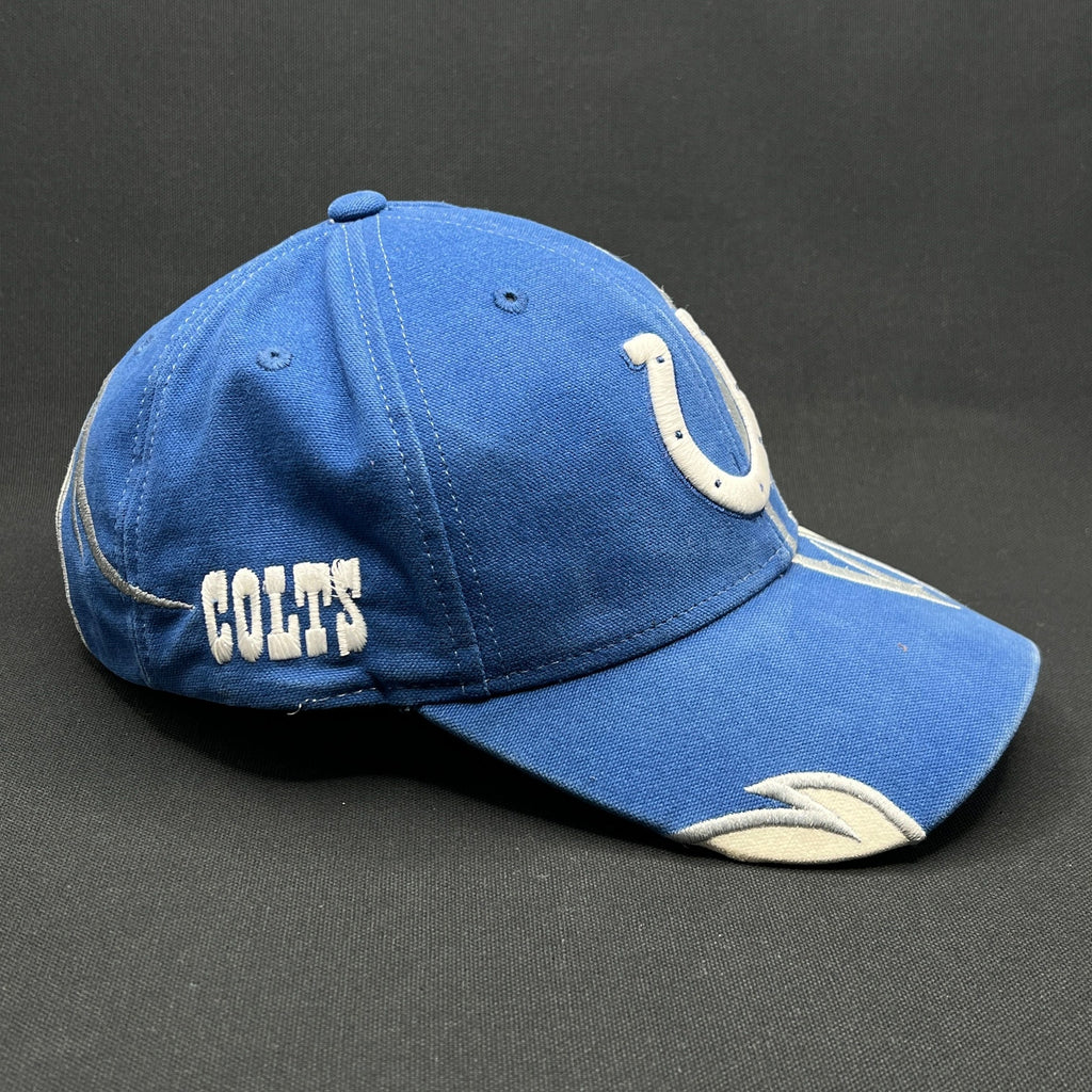 Vintage Indianapolis Colts Reebok NFL Hat Blue White Early 2000s Strapback