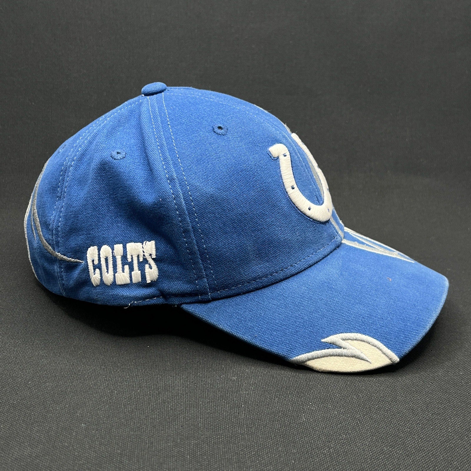 Vintage Indianapolis Colts Reebok NFL Hat Blue White Early 2000s Strapback