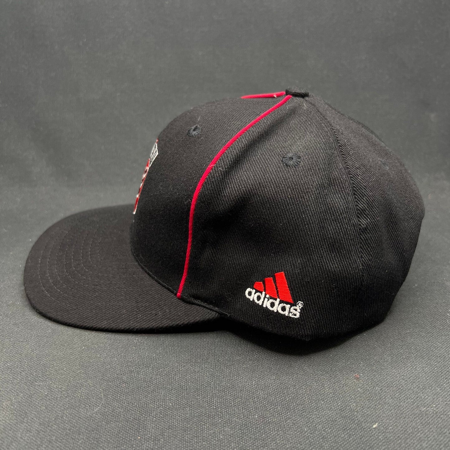 Vintage Adidas DC United MLS Snapback Hat Black Red Soccer Cap