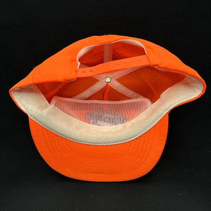 Vintage San Diego Padres MLB Snapback Hat Orange American Needle Made USA Era