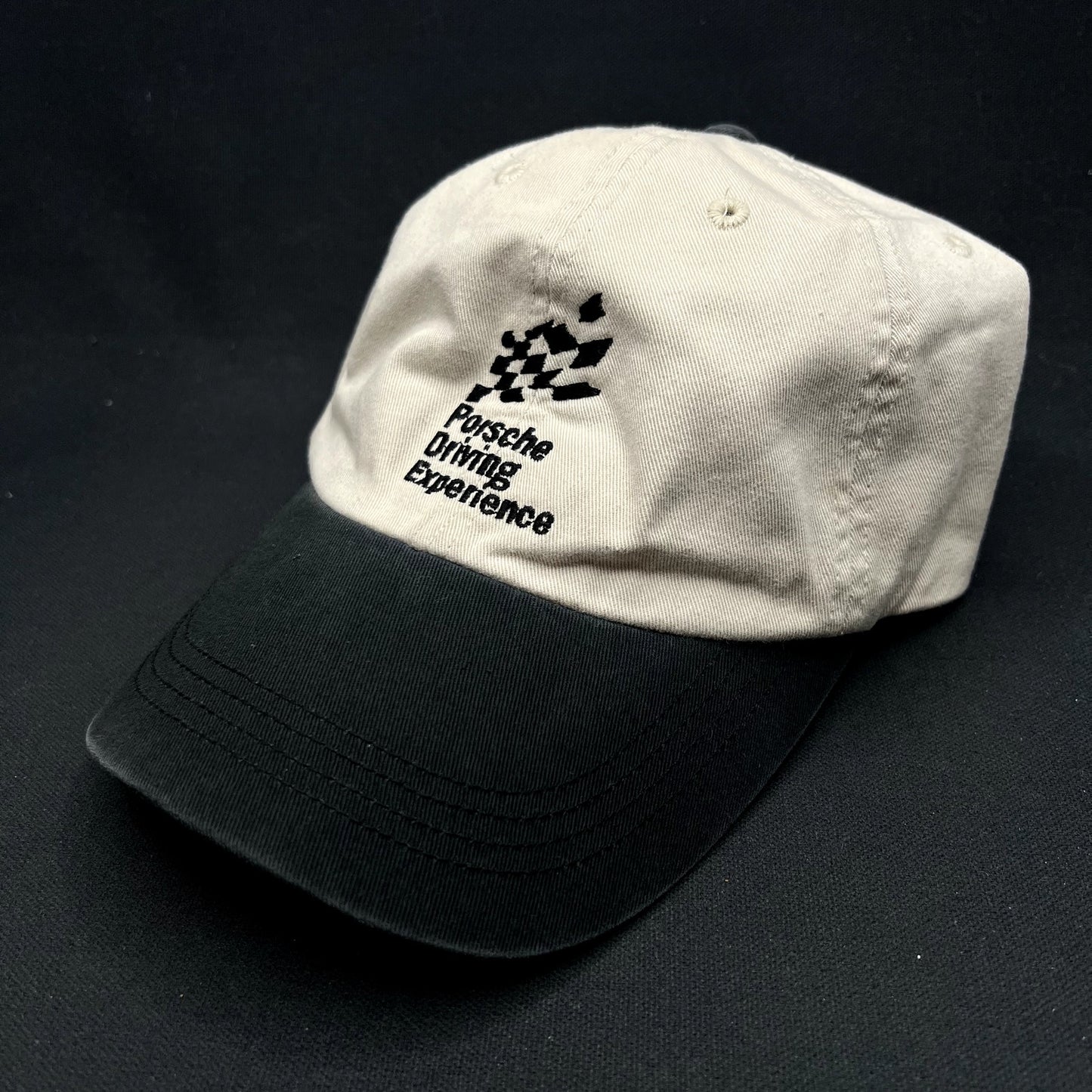 Porsche Driving Experience Strapback Hat Black White Alternative Apparel