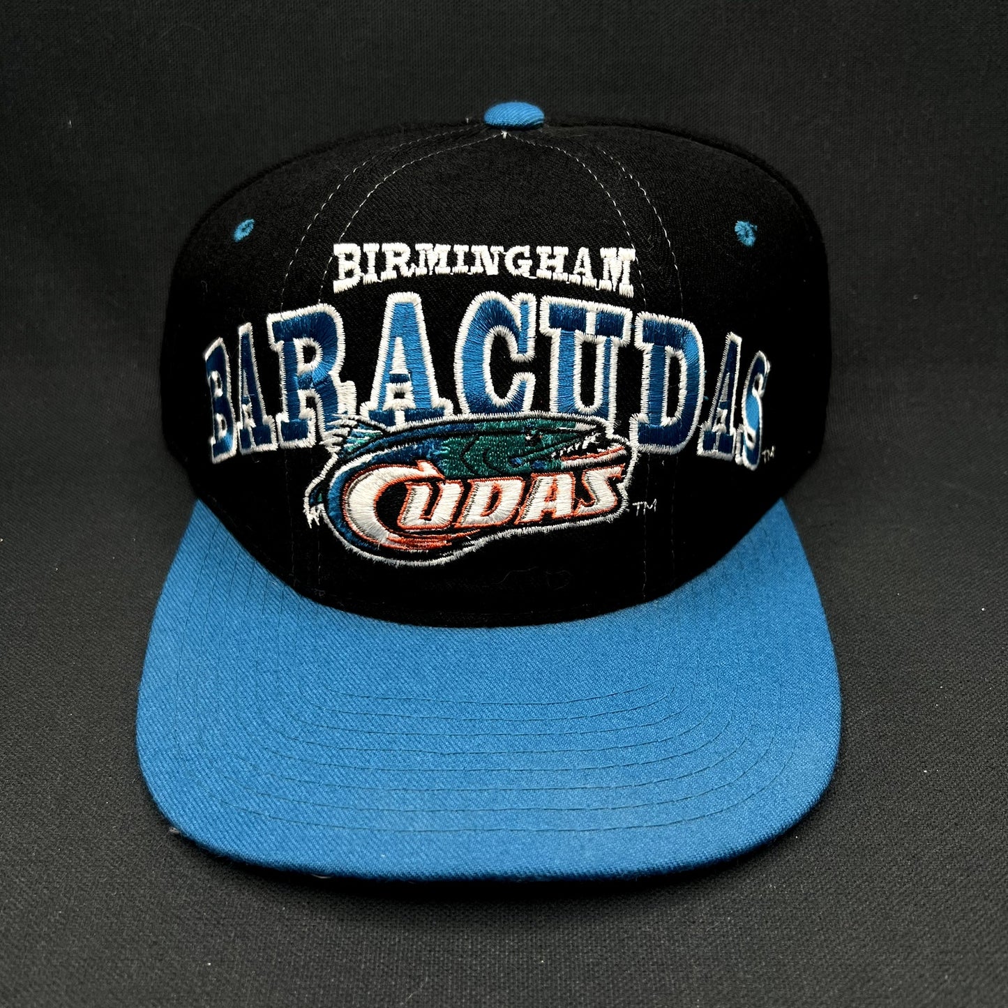 Vintage Birmingham Barracudas CFL Snapback Hat Starter The Right Hat 1995 Rare