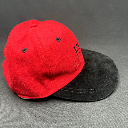 YOUTH Vintage FAO Schwarz Strapback Hat Wool Red Black