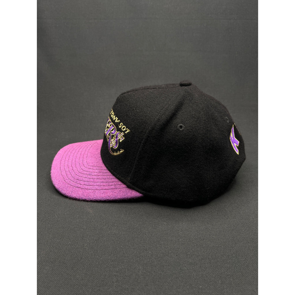 Kill the Hype x Los Angeles Lakers Snapback Hat Custom Purple Wool Brim NBA KTH