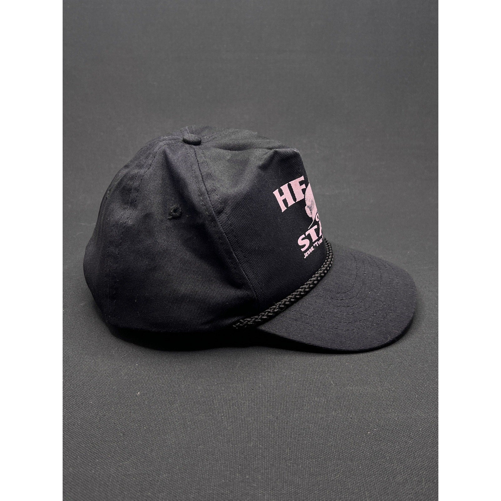 Vintage Jesse Ventura Extremely Rare “Head of State” Black Rope Snapback – Zkapz