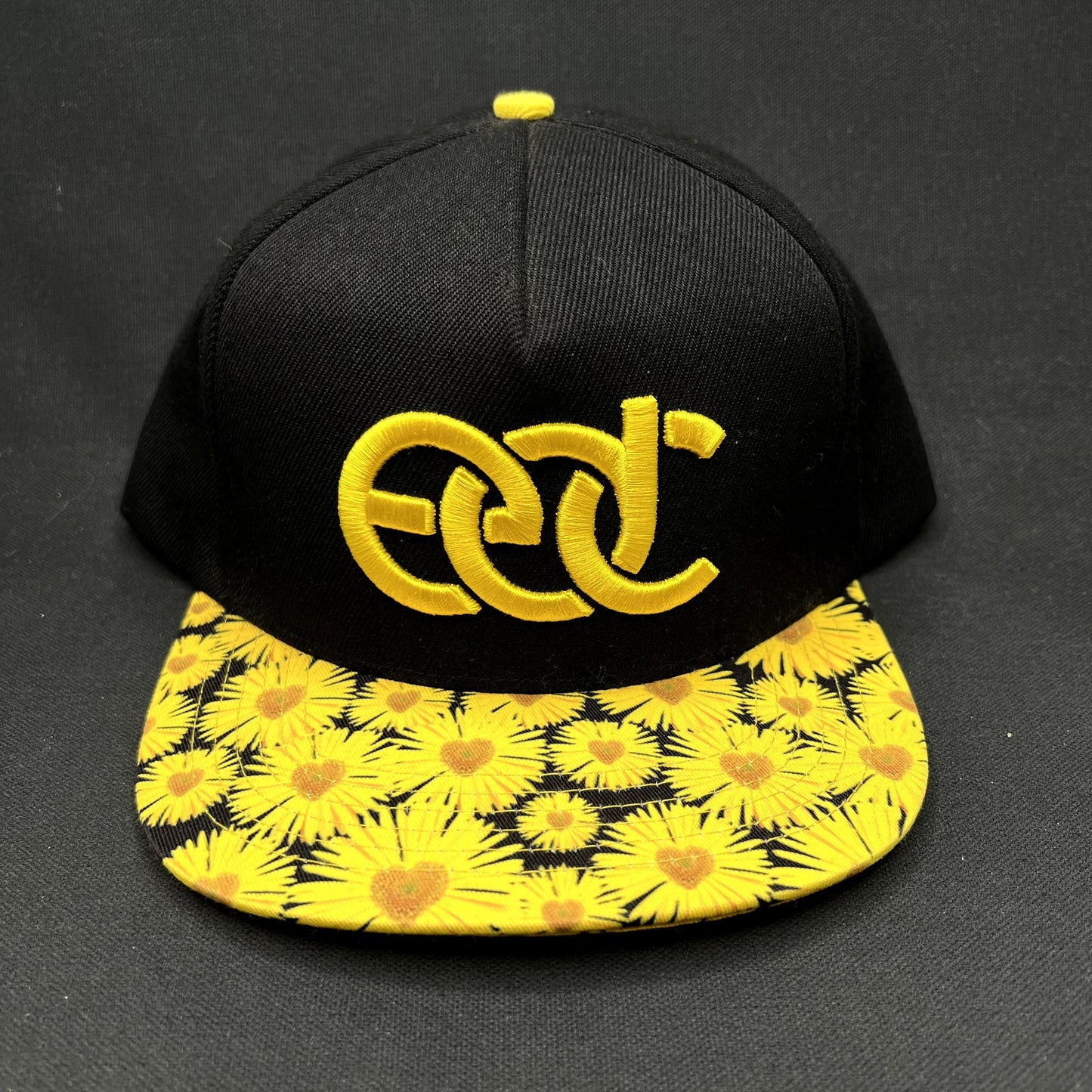 Insomniac EDC Sunflower Brim Snapback Hat Electric Daisy Carnival