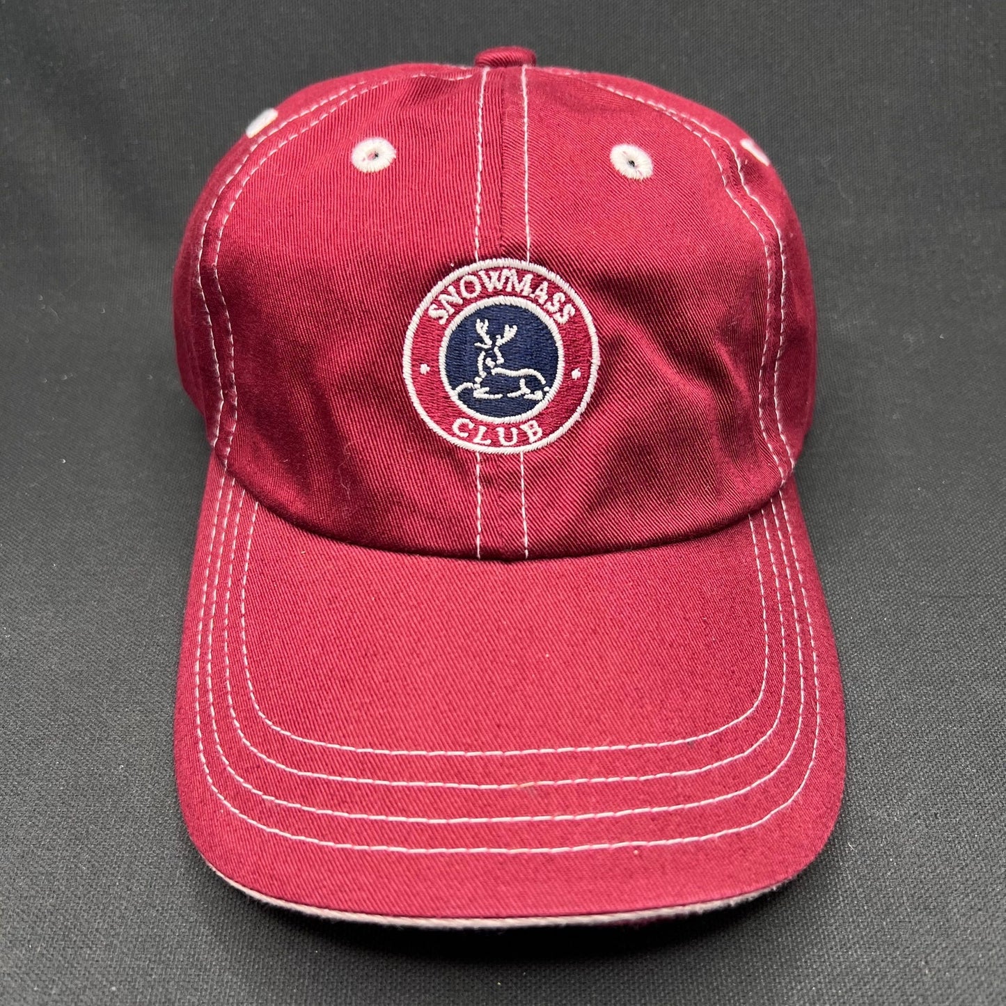 Retro Snowmass Club Imperial Strapback Hat Aspen Colorado