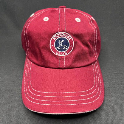 Retro Snowmass Club Imperial Strapback Hat Aspen Colorado