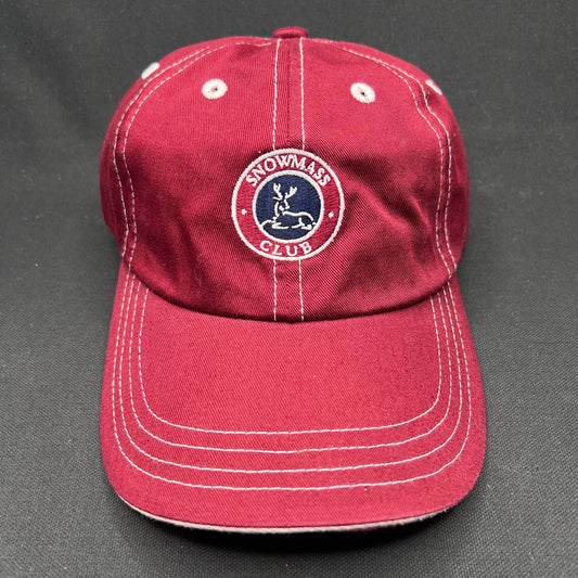 Retro Snowmass Club Imperial Strapback Hat Aspen Colorado