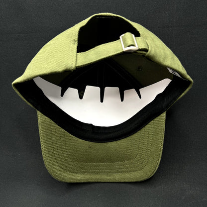 A24 Films Strapback Hat Olive Green Minimal Logo Cap