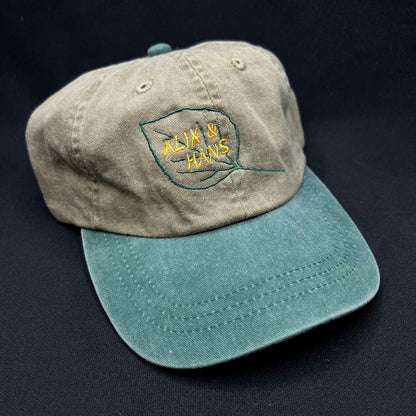 Vintage Alix & Hans Aspen Colorado Leather Strapback Adams Hat