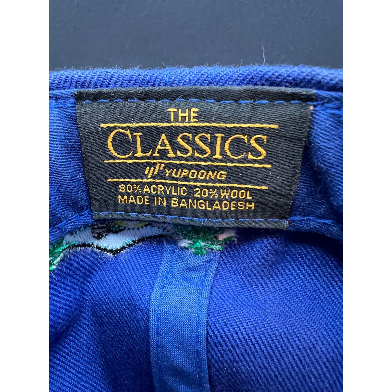 Uniform Studios Los Angeles Hat Yupoong Classics Blue Snapback Green