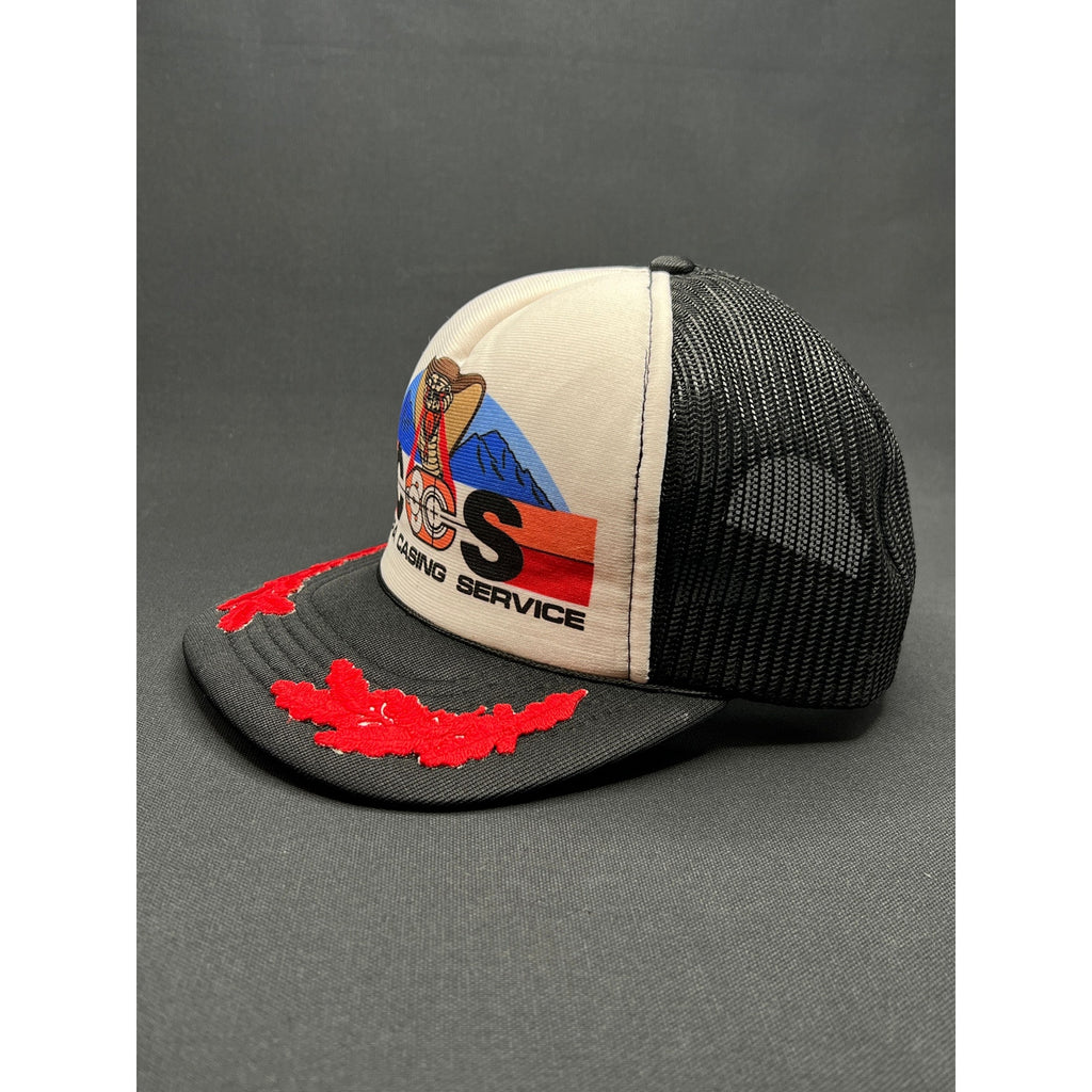 Vintage Cobra Casing Service CCS Trucker Hat – Korea Made Foam-Front Black/White