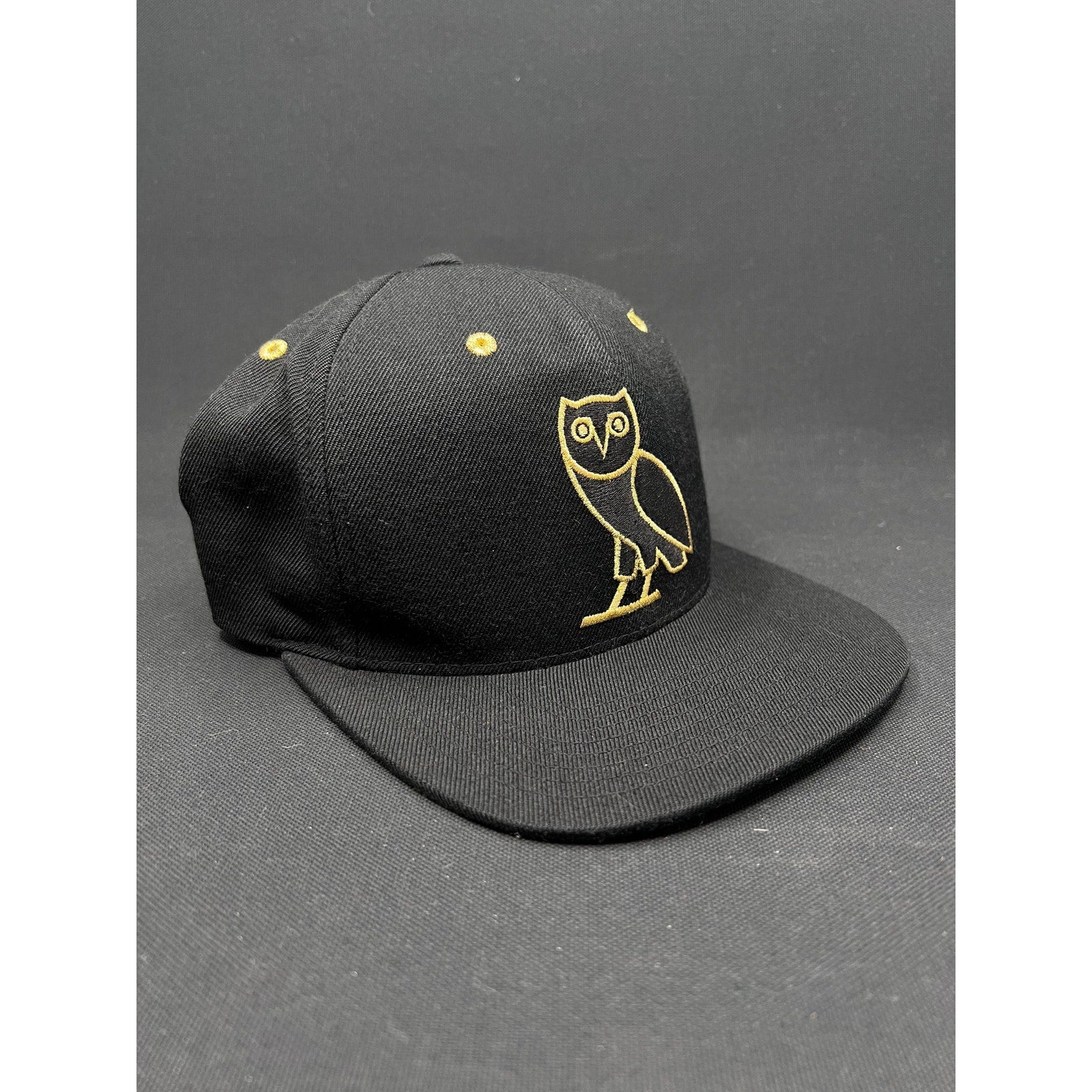 Rare 2015 Toronto Raptors x OVO Mitchell & Ness Snapback – Black & Gold Owl Edition