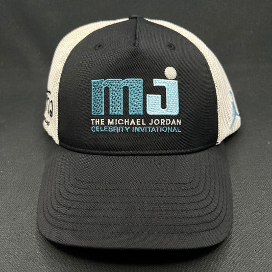Michael Jordan MJ Invitational Flexfit Mesh Golf Hat Black White