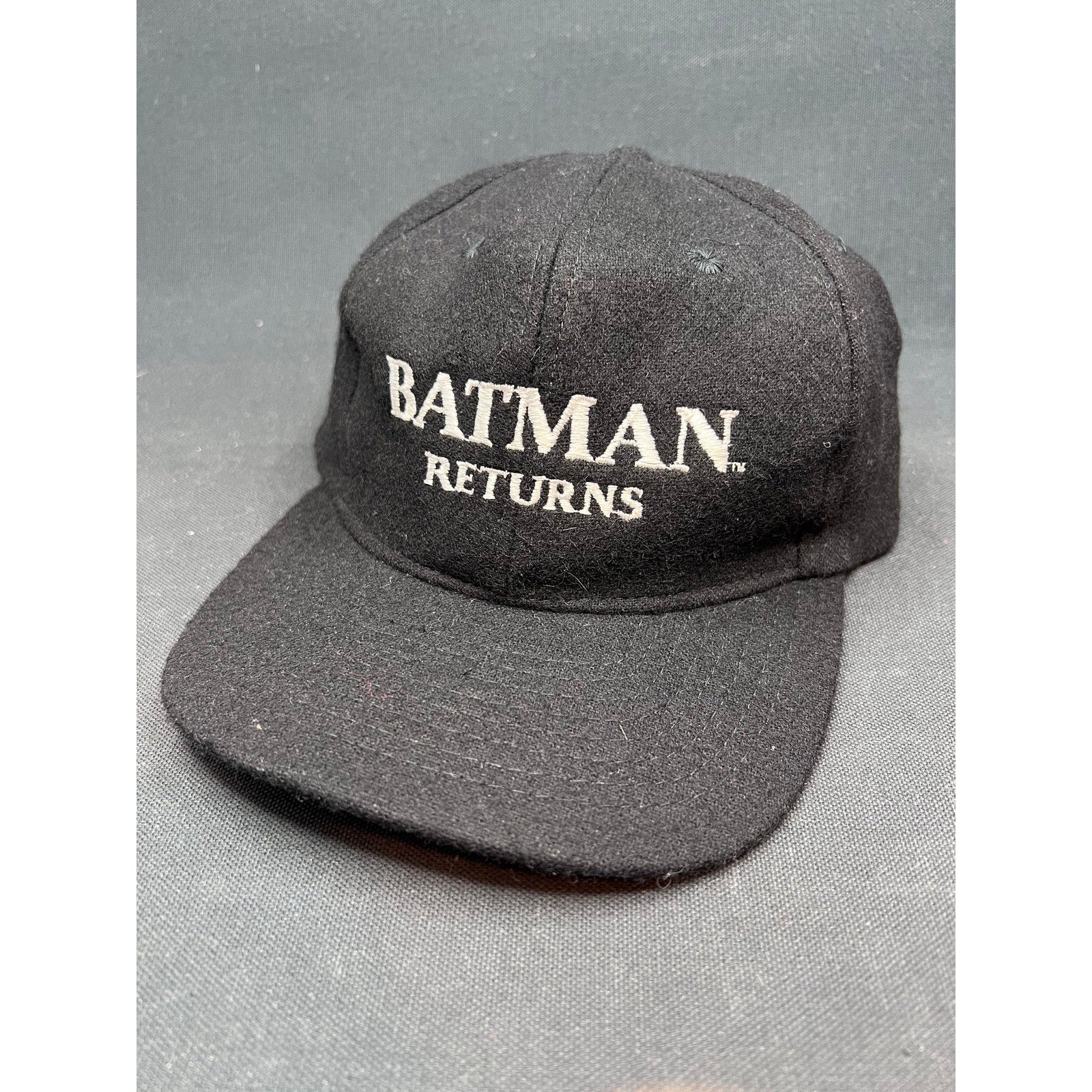 Rare Vintage 1992 Batman Returns Promo Hat Wool Black Snapback Mohr’s Green