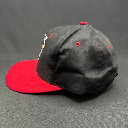 Vintage Indianapolis 500 1997 Snapback Hat Logo 7 Black Red Indy 500