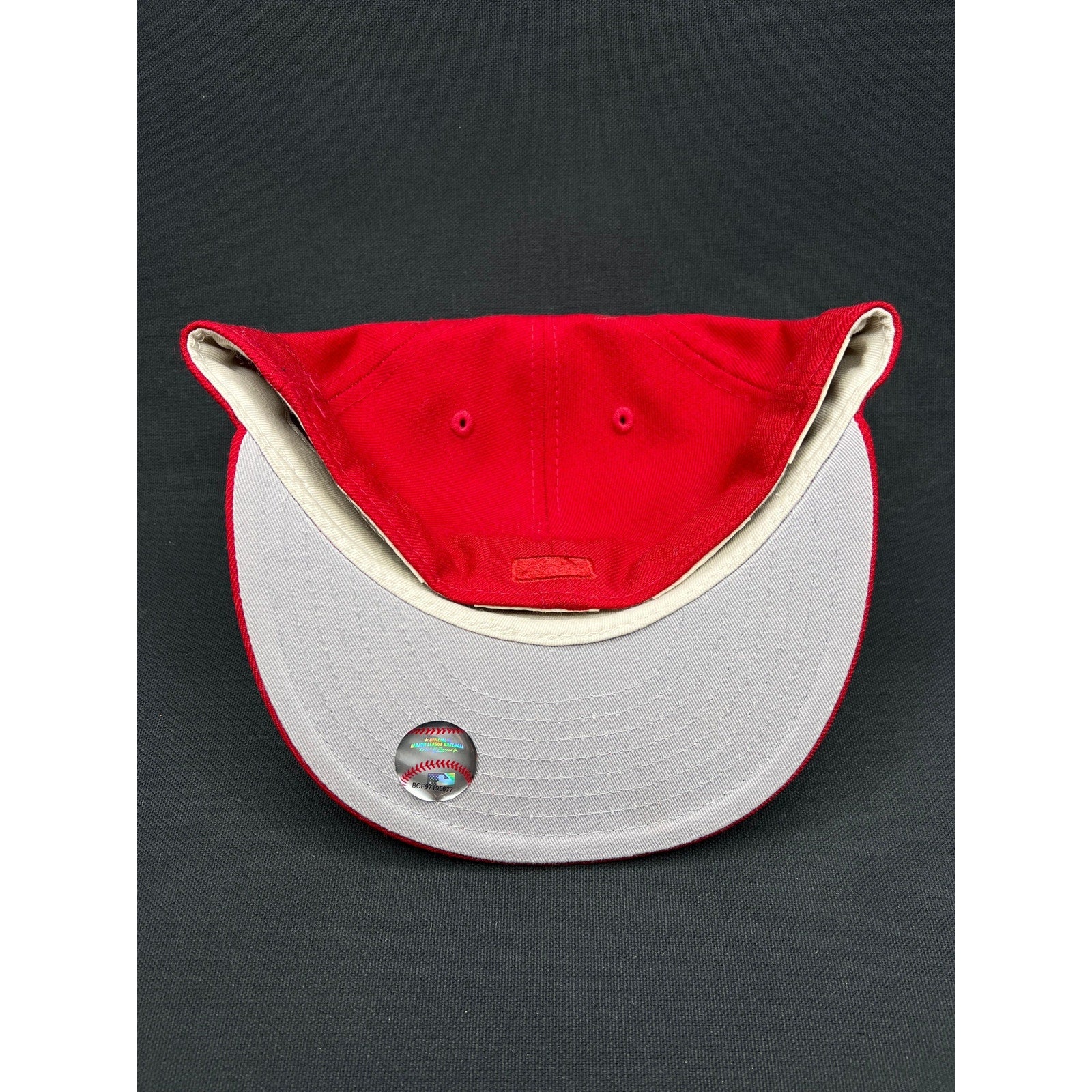 7 3/8 Fear of God Essentials x New Era 59FIFTY Fitted Hat Red White Wool