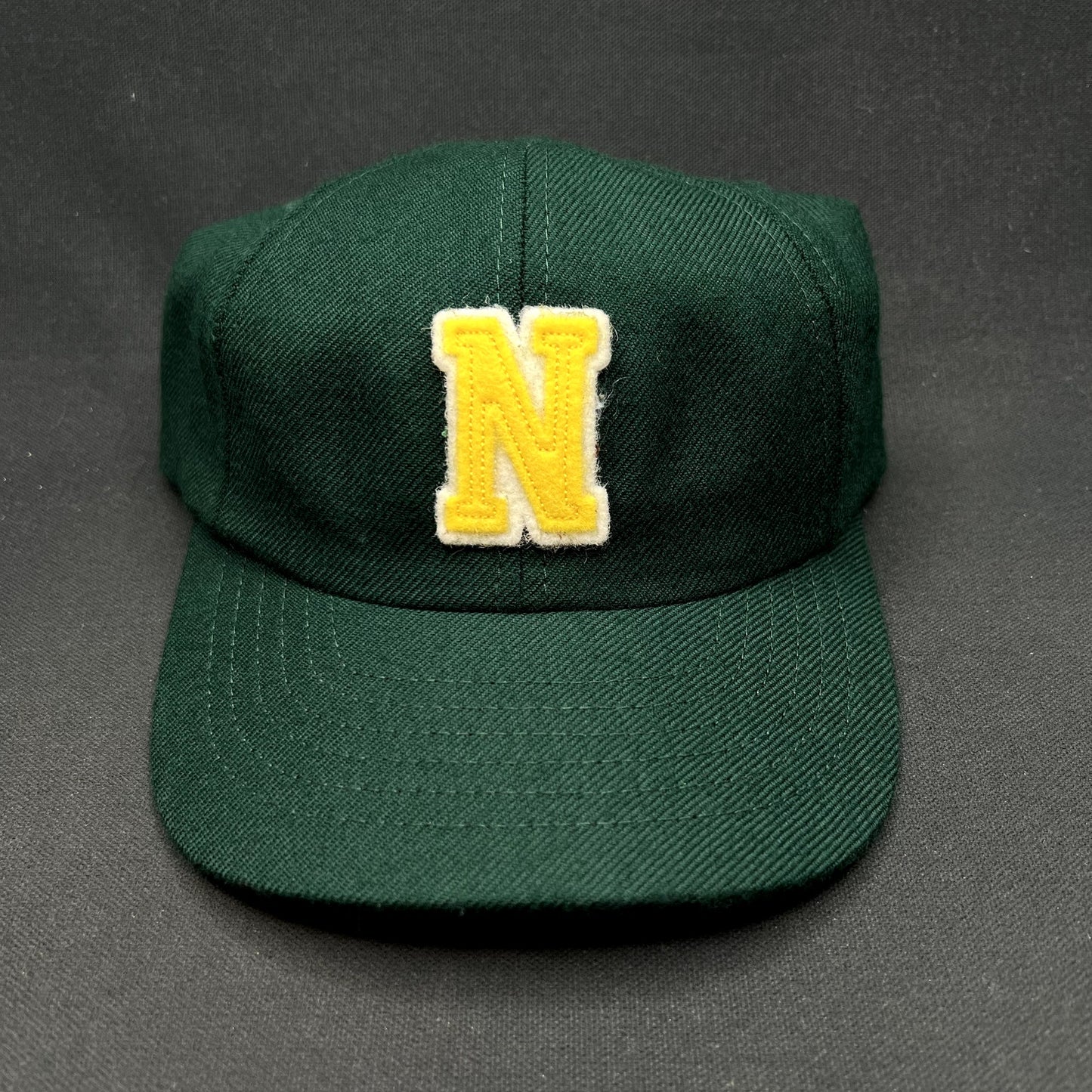 Noah NYC Wool Strapback Hat Green Yellow N Logo Leather Strap Cap Made in Canada