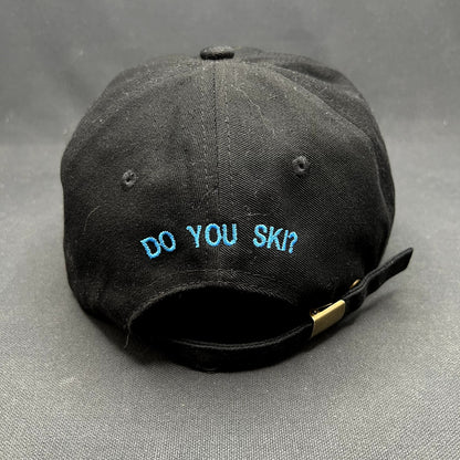 The Blue Diamond “Do You Ski” Strapback Hat Black Skiwear