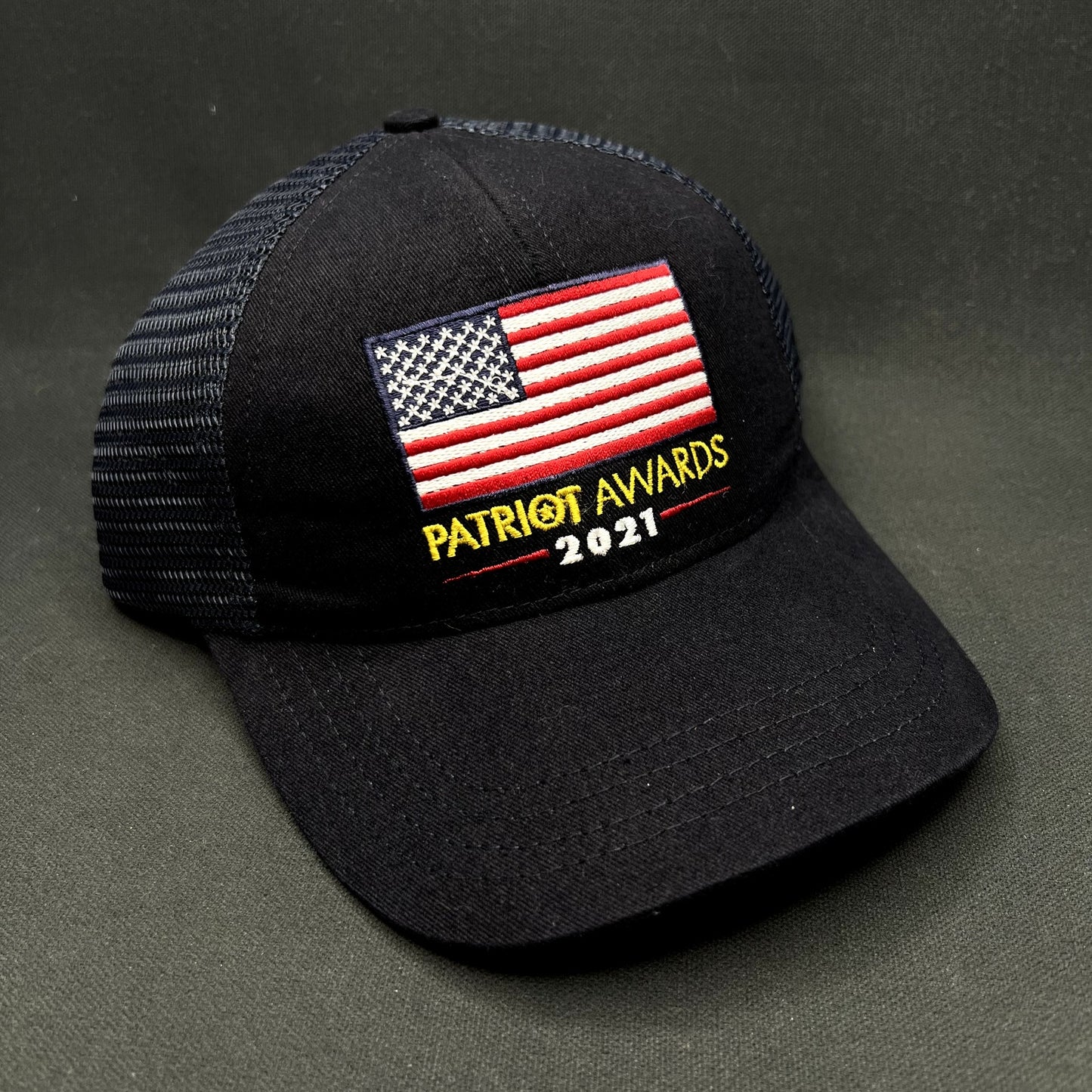 Patriot Awards 2021 USA Flag Snapback Trucker Hat Made in USA