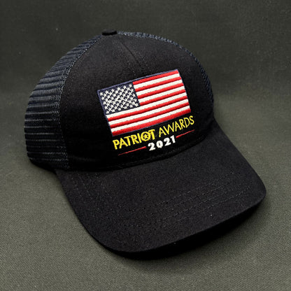 Patriot Awards 2021 USA Flag Snapback Trucker Hat Made in USA