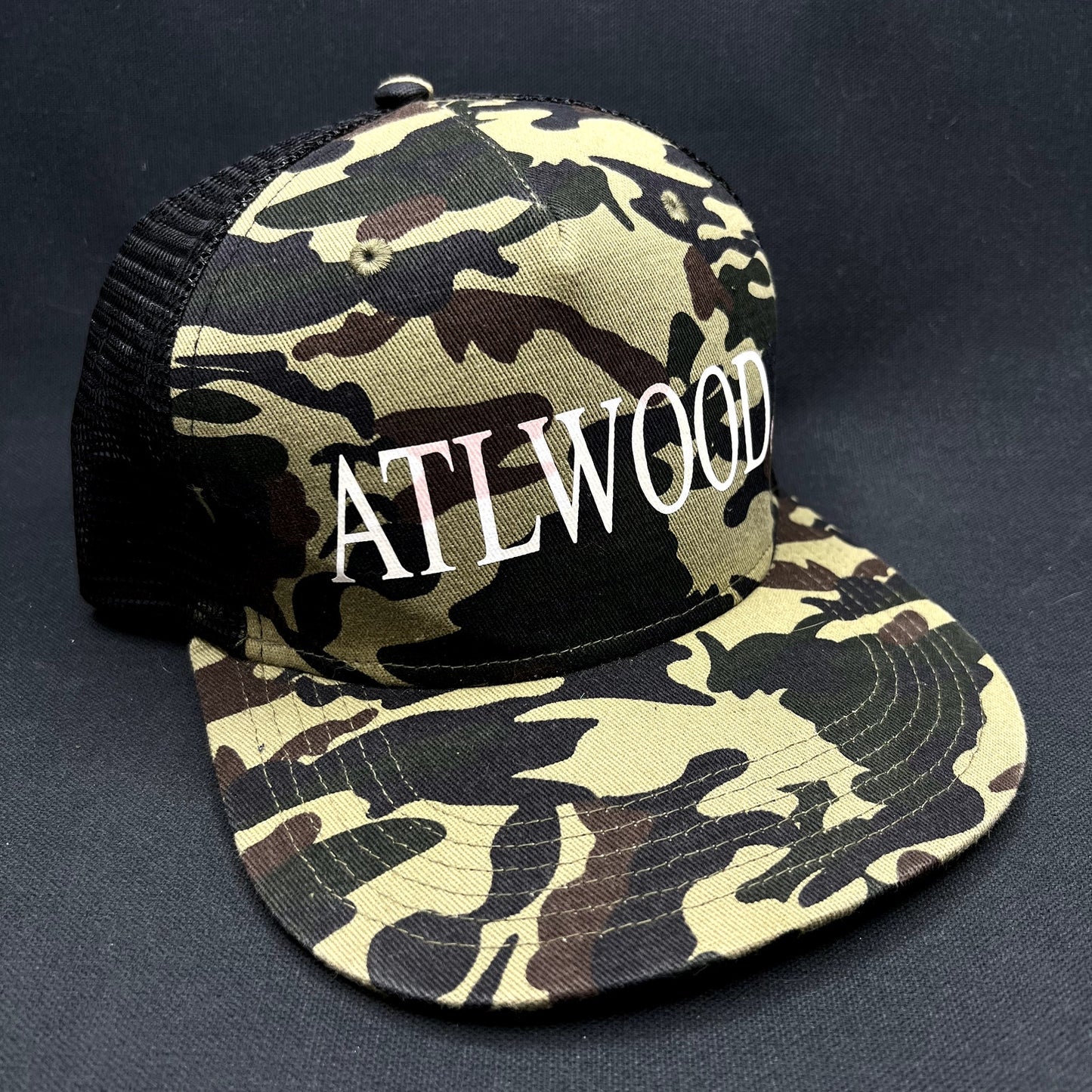 ATLWOOD Camo Mesh Trucker SnapBack Hat Streetwear Skate Style