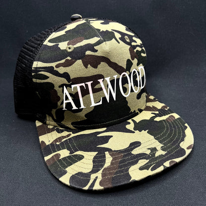 ATLWOOD Camo Mesh Trucker SnapBack Hat Streetwear Skate Style