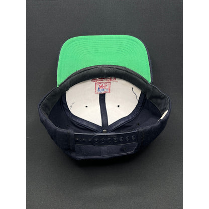 Vintage 1990s NFL ESPN Snapback Hat – Yupoong Serge Cap (Navy/Green Under)