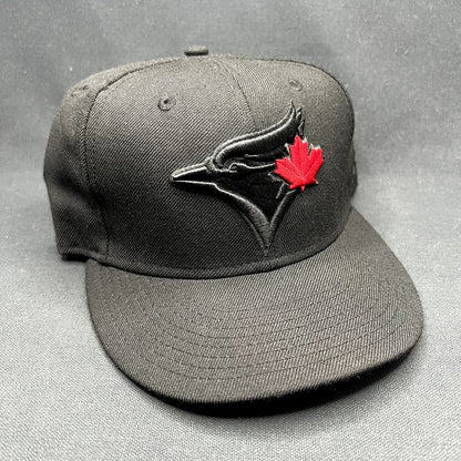 New Era Toronto Blue Jays Snapback Hat Black Red Maple Leaf MLB