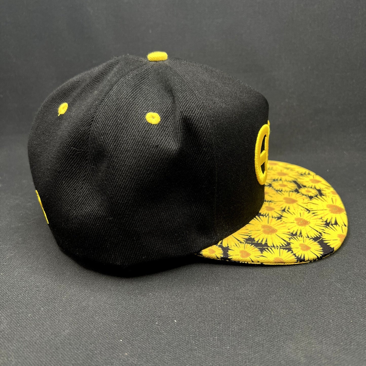 Insomniac EDC Sunflower Brim Snapback Hat Electric Daisy Carnival