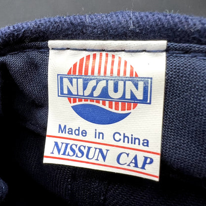 Vintage Honolulu Fire Department Strapback Hat Nissun Navy USA Patch