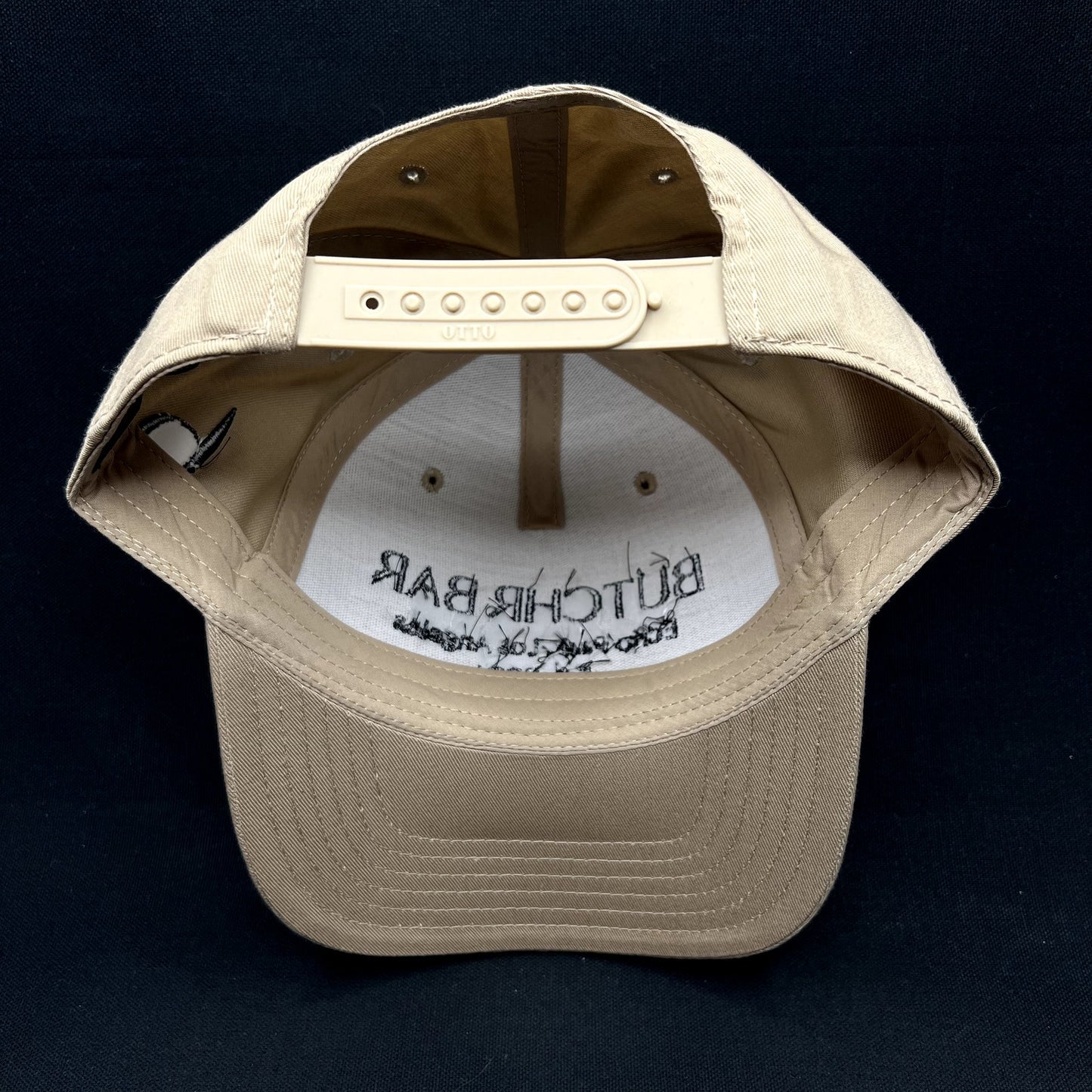BUTCHR BAR Echo Park Los Angeles Snapback Hat OTTO Beige