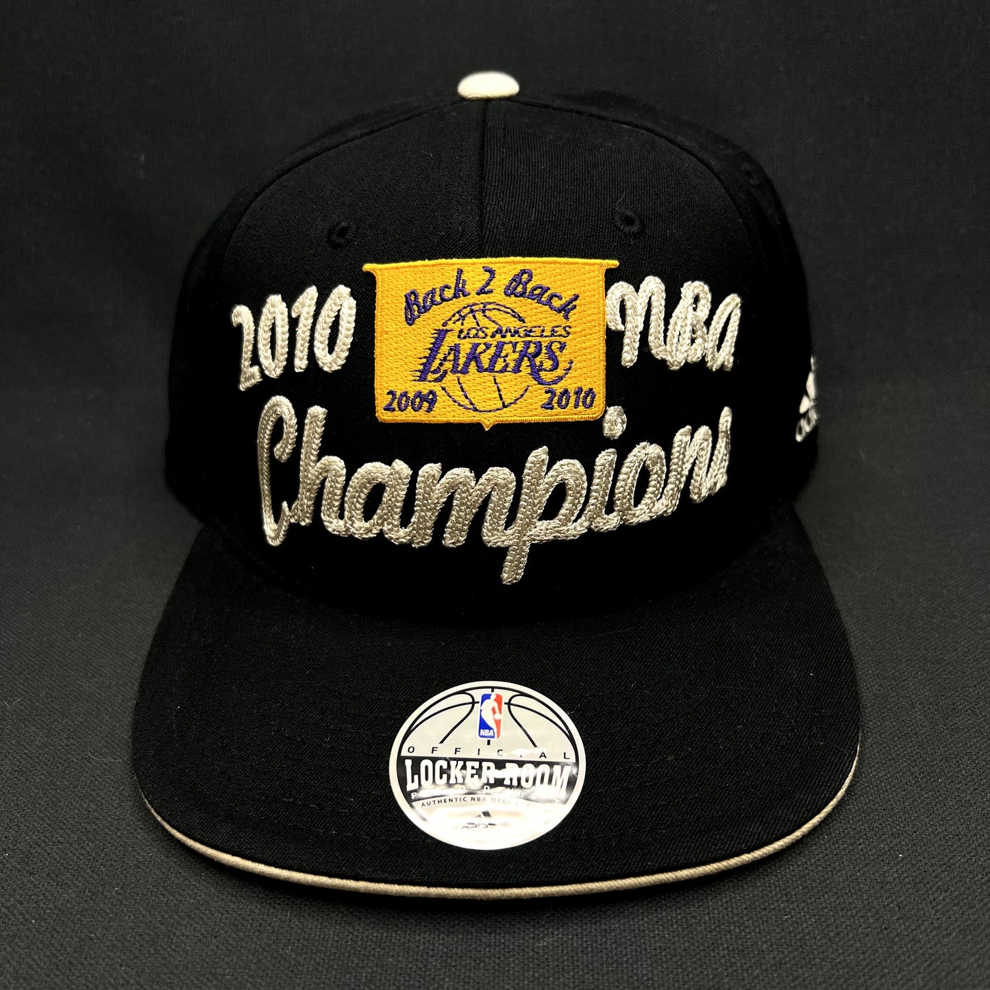 2010 NBA Finals Champions Lakers Locker Room Flex Hat OSFA