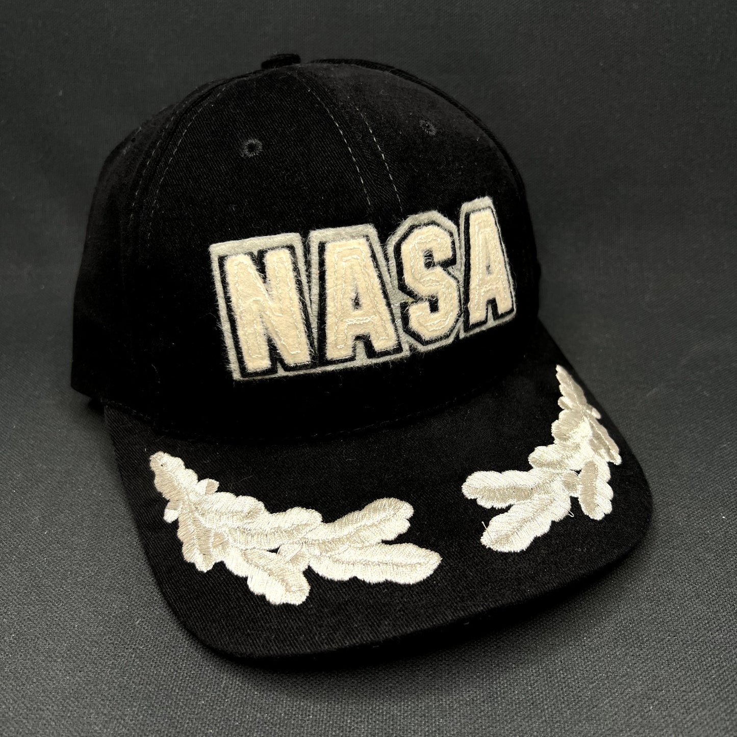 Vintage NASA American Needle Strapback Hat Black Embroidered Logo Cap