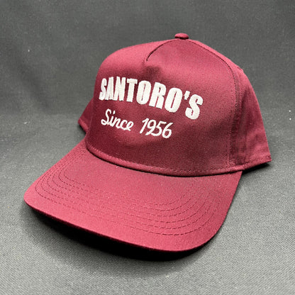 Vintage Santoro’s Since 1956 Snapback Hat Burgundy Otto Cap