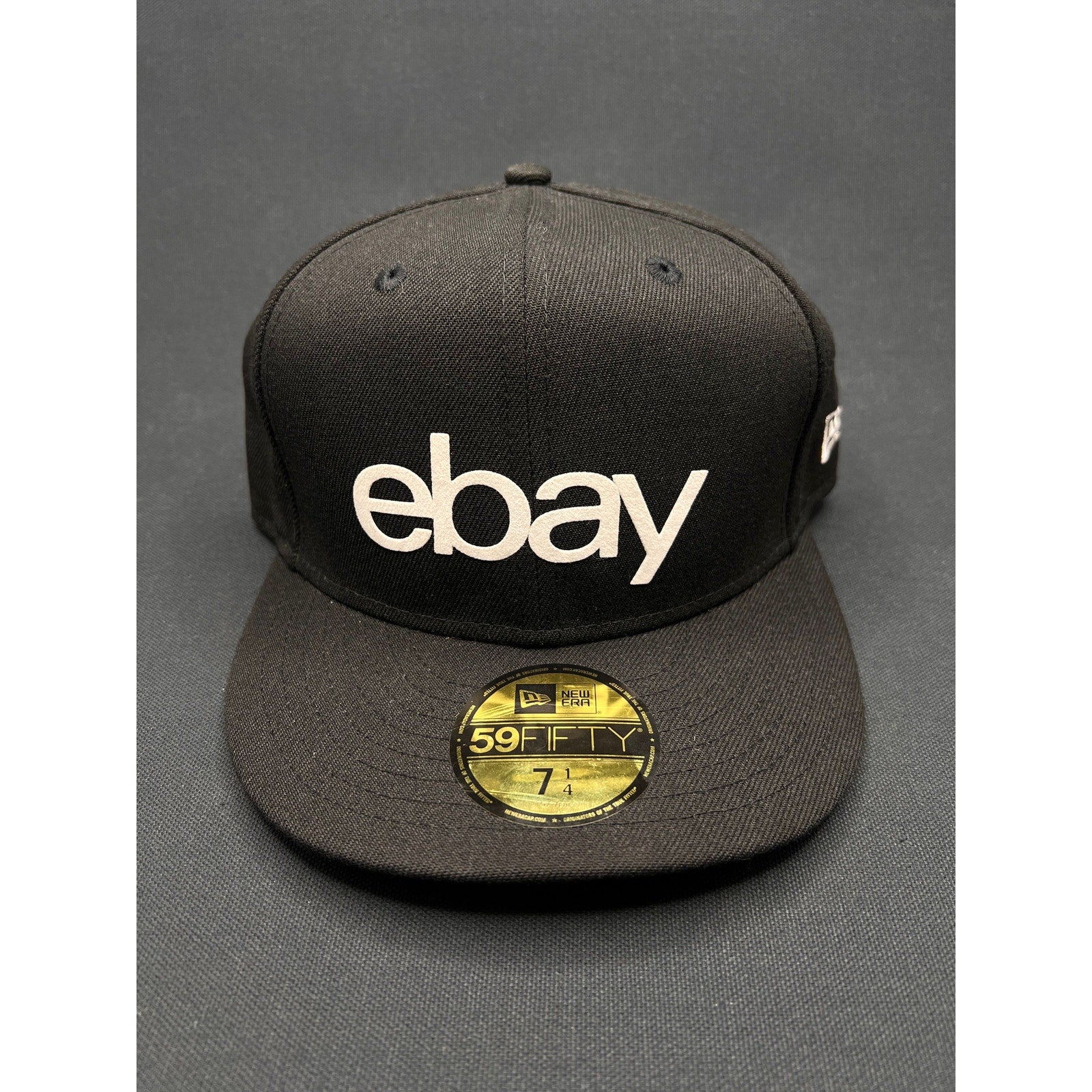 Rare eBay x New Era 59FIFTY Fitted Hat – Size 7 1/4 (Black / Promo Exclusive)