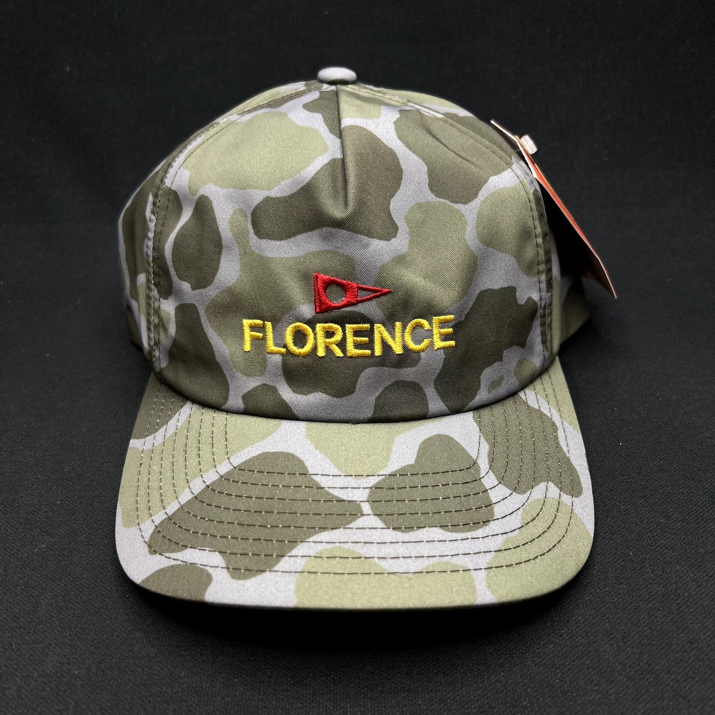 Florence Marine X Camo Snapback Hat Sample North Shore Tested Yupoongw