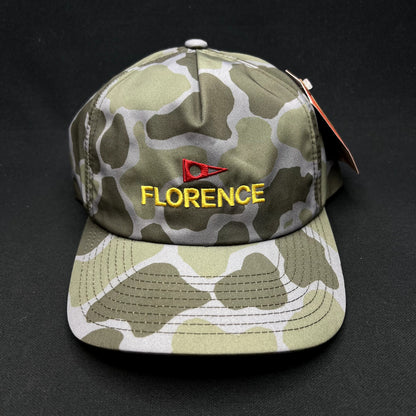 Florence Marine X Camo Snapback Hat Sample North Shore Tested Yupoongw