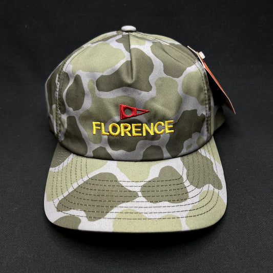 Florence Marine X Camo Snapback Hat Sample North Shore Tested Yupoongw