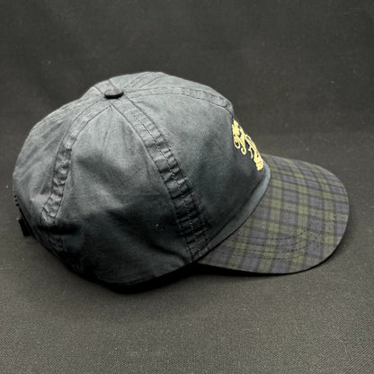Vintage Turnberry Scotland Black Watch Plaid Strapback Golf Hat Made in Scotland